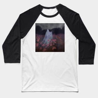 Ghost in a field of flowers Baseball T-Shirt